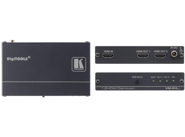 Kramer Splitter  1:2 HDMI 1.4 6.75Gbps EDID re-K Eq 